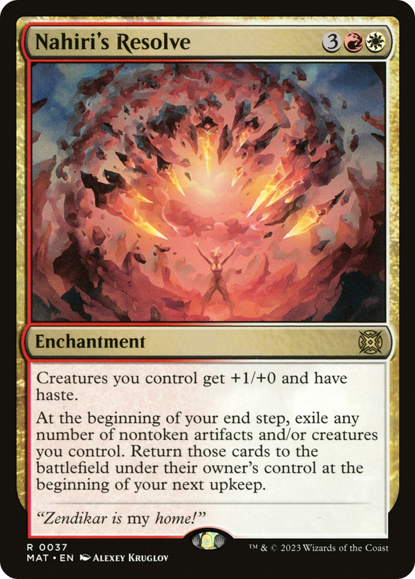 Nahiri's Resolve (MAT-037) - March of the Machine: The Aftermath