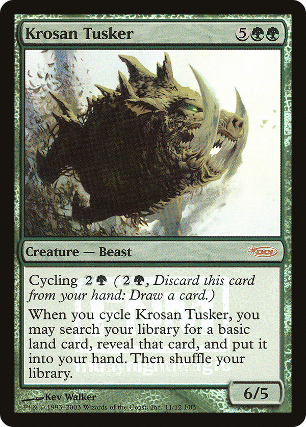 Krosan Tusker (FNM-) - Friday Night Magic 2003 Foil