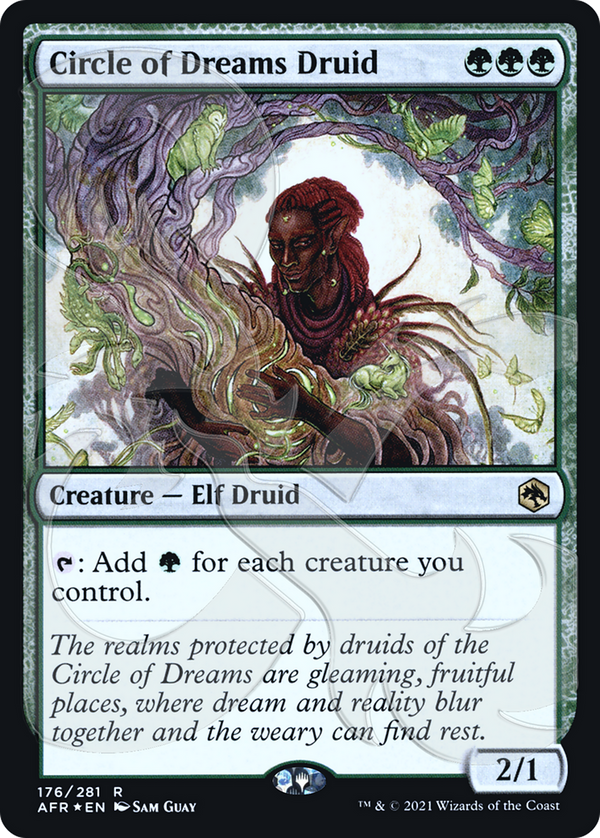 Circle of Dreams Druid (AFR&-176A) - Adventures in the Forgotten Realms Promos Foil