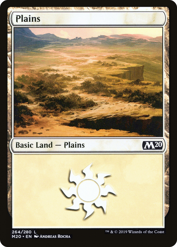 Plains (264) (M20-264) - Core Set 2020 Foil