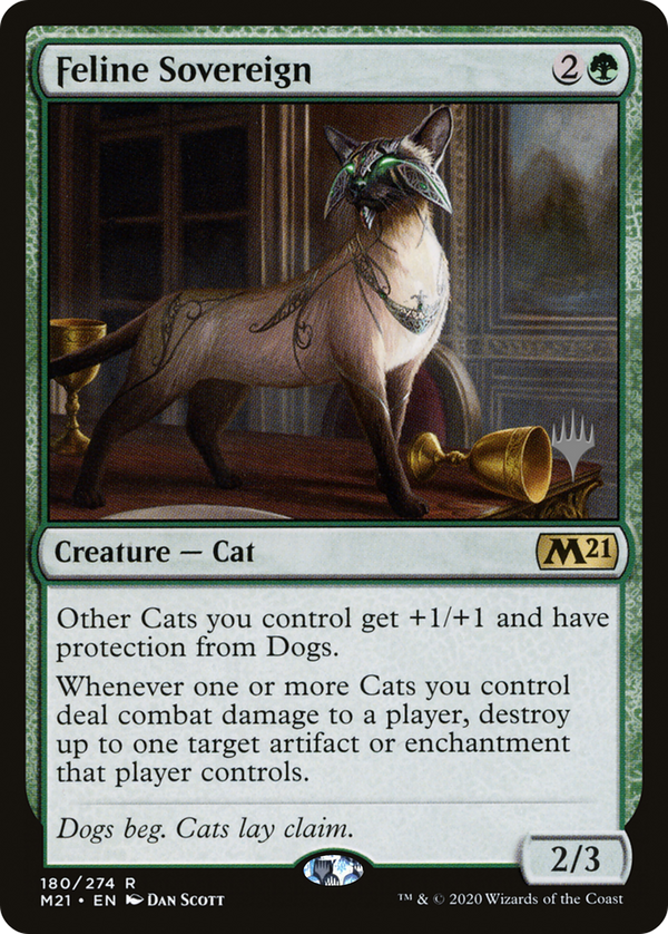 Feline Sovereign (PPM21-180) - Core Set 2021 Promos Foil