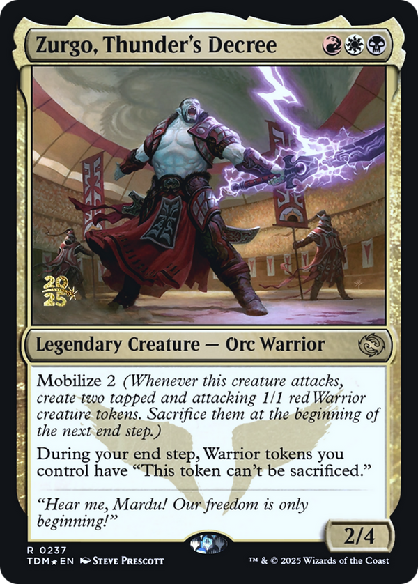 Zurgo, Thunder's Decree (PRE-237) - Prerelease Cards Foil