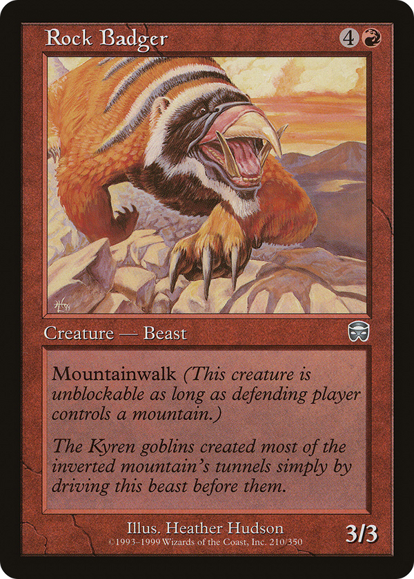 Rock Badger (MMQ-210) - Mercadian Masques