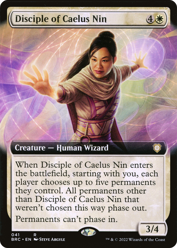 Disciple of Caelus Nin (Extended Art) (BRC-041) - The Brothers' War Commander: (Extended Art)
