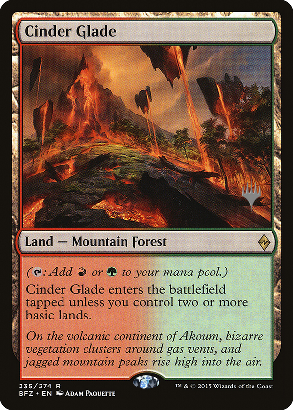 Cinder Glade (PPKHM-235P) - Battle for Zendikar Promos