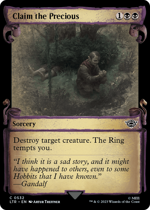 Claim the Precious (Showcase Scrolls) (LTR-532) - The Lord of the Rings: Tales of Middle-earth: (Showcase)