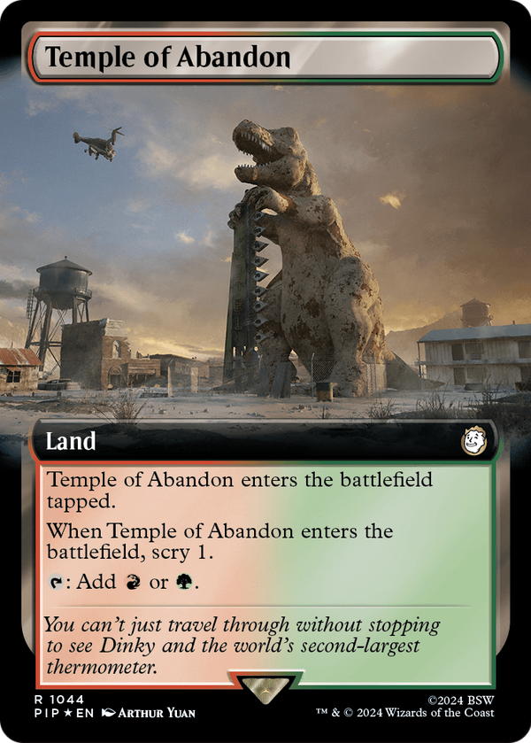 Temple of Abandon (Extended Art) (Surge Foil) (PIP-1044) - Fallout: (Extended Art) Foil