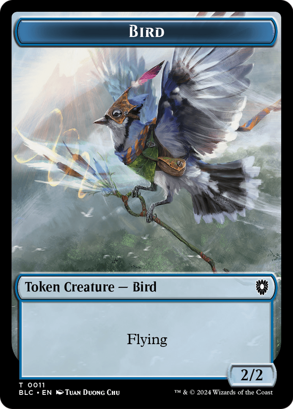 Bird (TBLC-011) - Bloomburrow Commander Tokens Foil