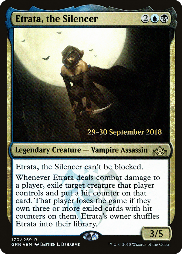 Etrata, the Silencer (PRE-170S) - Guilds of Ravnica Promos Foil