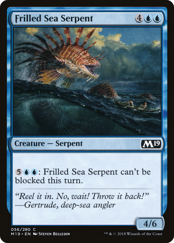 Frilled Sea Serpent (M19-056) - Core Set 2019
