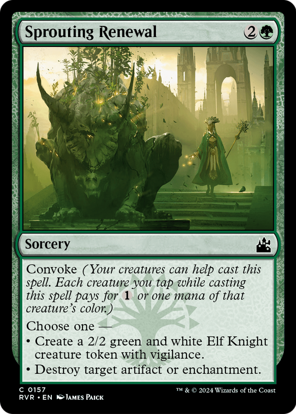 Sprouting Renewal (RVR-157) - Ravnica Remastered Foil