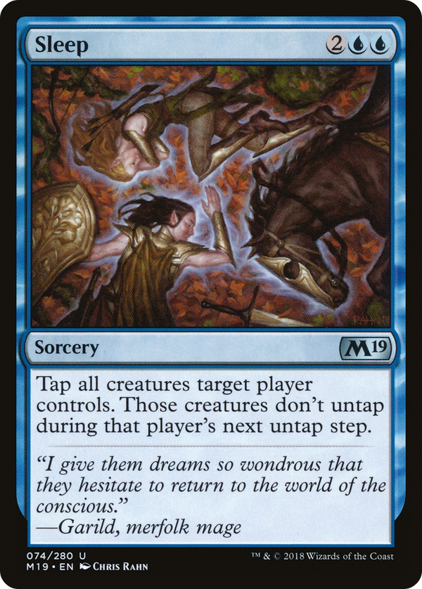 Sleep (M19-074) - Core Set 2019 Foil