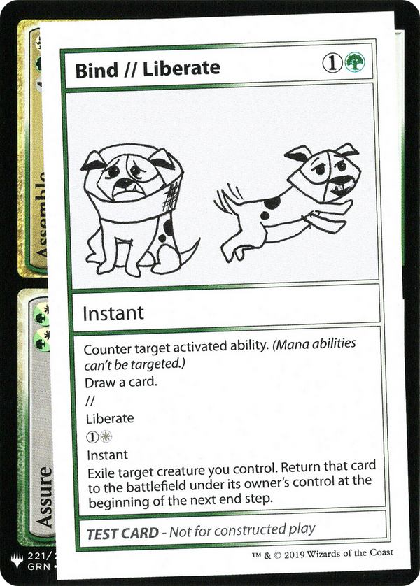 Bind // Liberate (CMB1-) - Mystery Booster Playtest Cards 2019