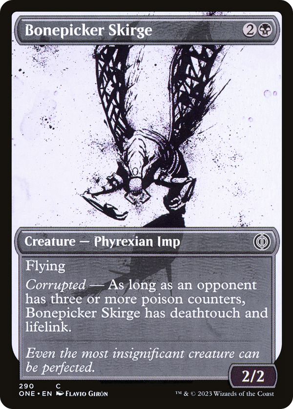 Bonepicker Skirge (Showcase) (ONE-290) - Phyrexia: All Will Be One: (Showcase) Foil