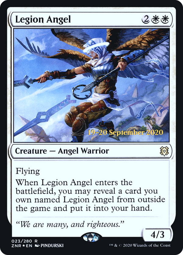 Legion Angel (PRE-23S) - Zendikar Rising Promos Foil