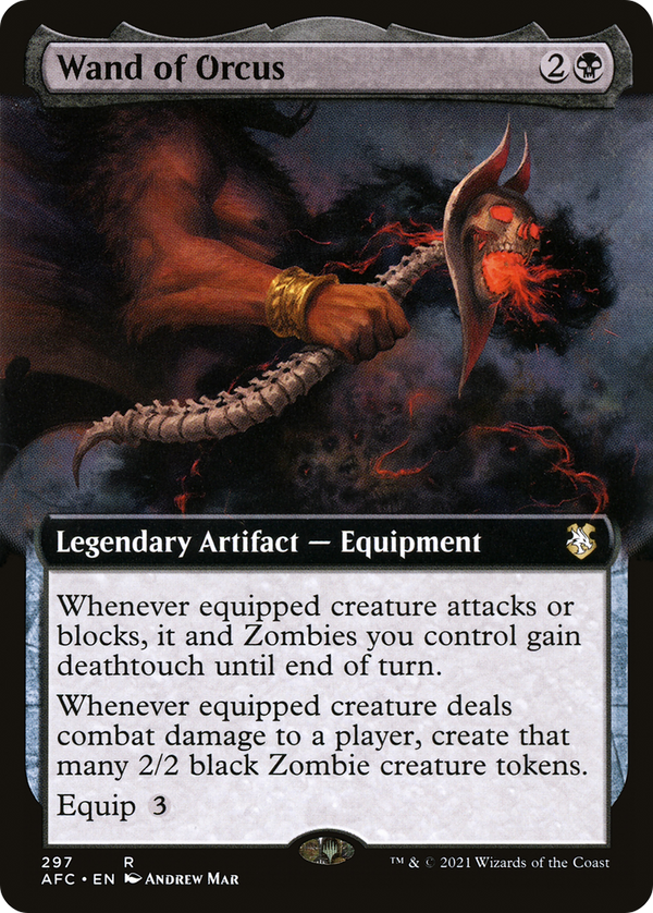 Wand of Orcus (Extended Art) (AFC-297) - Forgotten Realms Commander: (Extended Art)