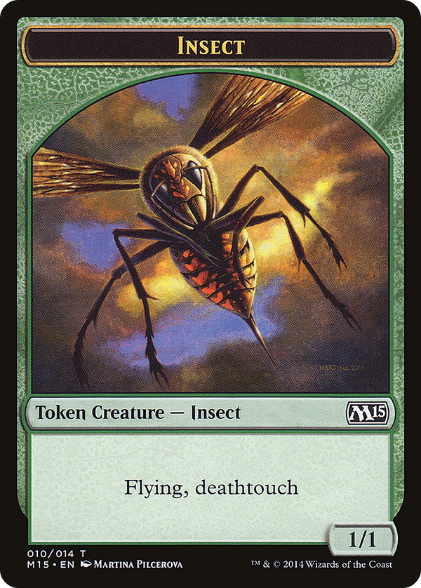 Insect Token (Deathtouch) (M15-010) - Magic 2015 Tokens