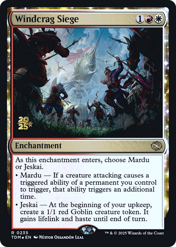 Windcrag Siege (PRE-235) - Prerelease Cards: (enchantment) Foil