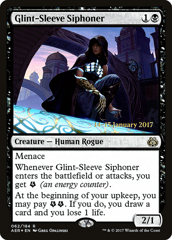 Glint-Sleeve Siphoner (PRE-62S) - Aether Revolt Promos Foil