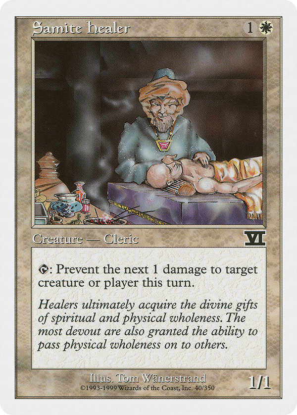 Samite Healer (6ED-040) - Classic Sixth Edition