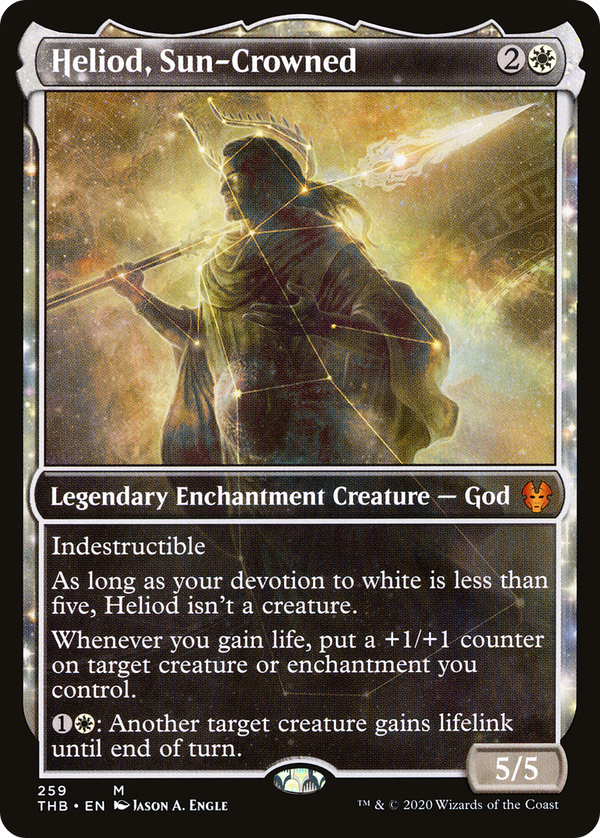 Heliod, Sun-Crowned (Showcase) (THB-259) - Theros Beyond Death: (enchantment, Showcase) Foil