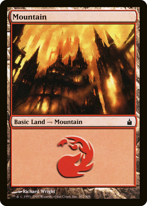 Mountain (302) (RAV-302) - Ravnica: City of Guilds
