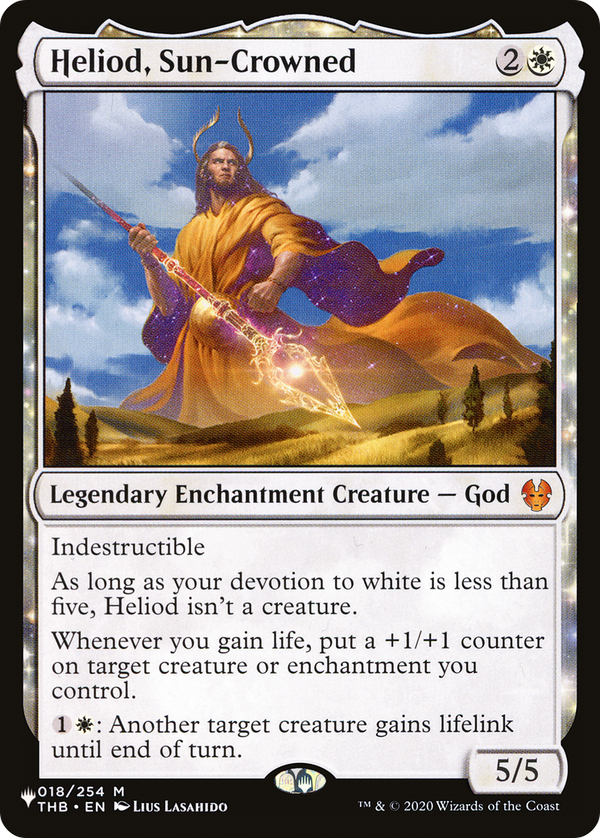 Heliod, Sun-Crowned (LIST-THB-18) - The List Reprints: (enchantment)