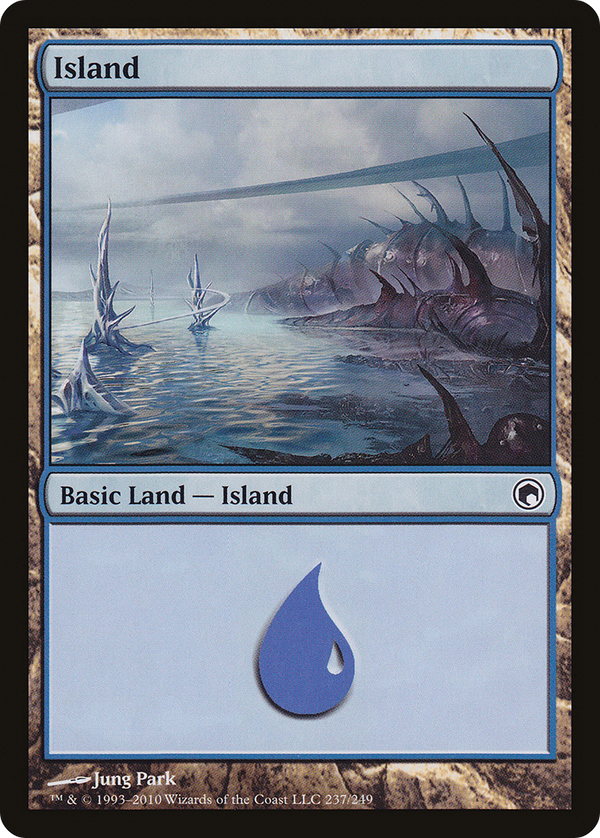 Island (237) (SOM-237) - Scars of Mirrodin Foil