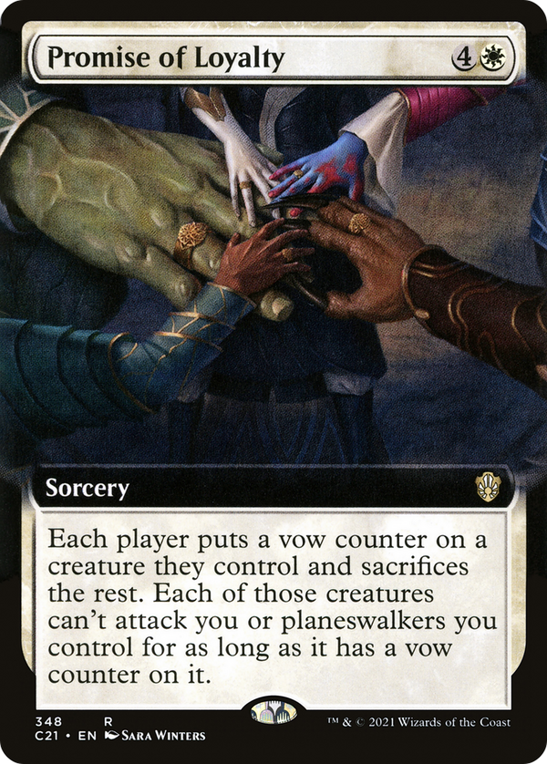 Promise of Loyalty (Extended Art) (C21-348) - Commander 2021: (Extended Art)