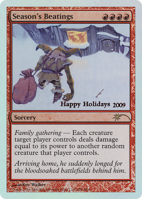 Season's Beatings (SPECIAL-2009) - Happy Holidays Foil