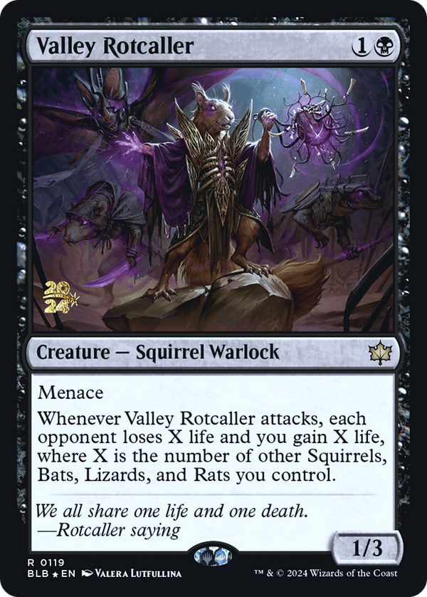 Valley Rotcaller (PRE-119) - Bloomburrow Promos Foil