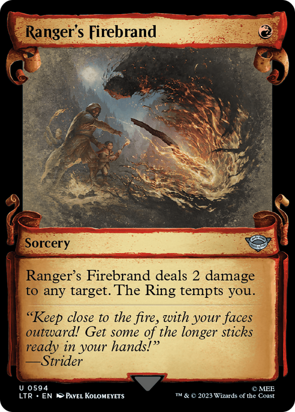 Ranger's Firebrand (Showcase Scrolls) (LTR-594) - The Lord of the Rings: Tales of Middle-earth: (Showcase)