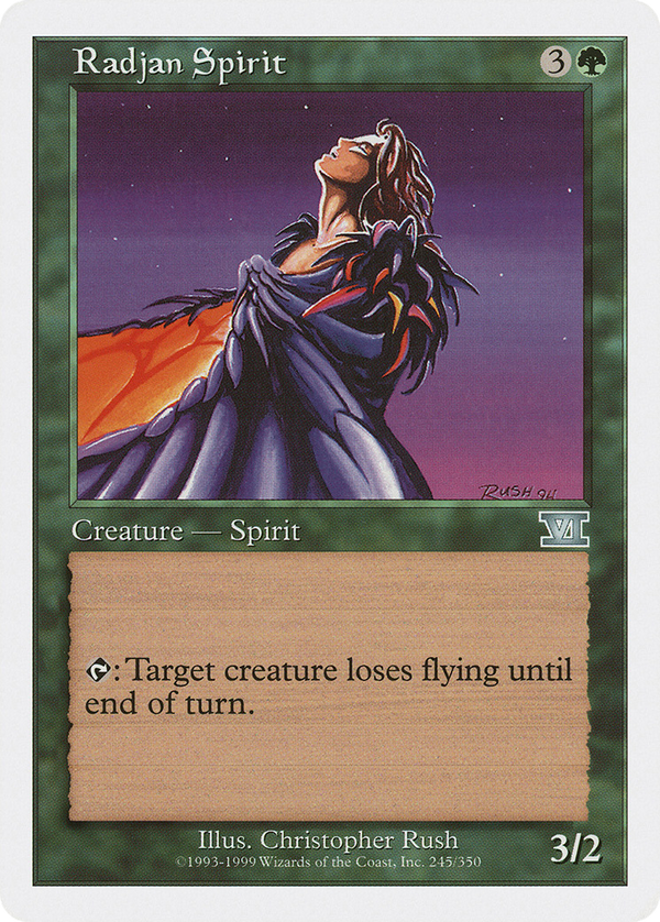 Radjan Spirit (6ED-245) - Classic Sixth Edition