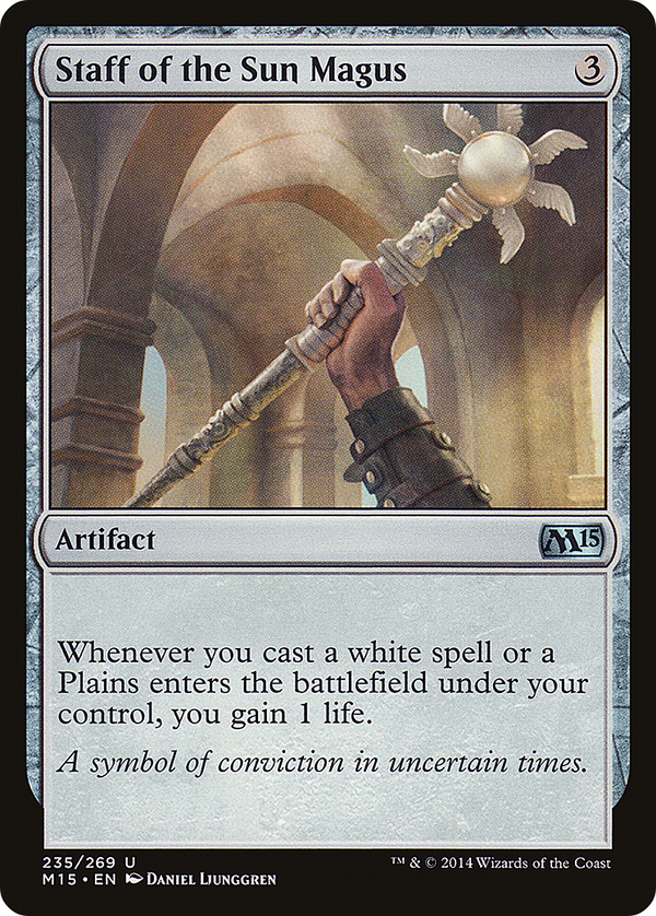 Staff of the Sun Magus (M15-235) - Magic 2015 Foil