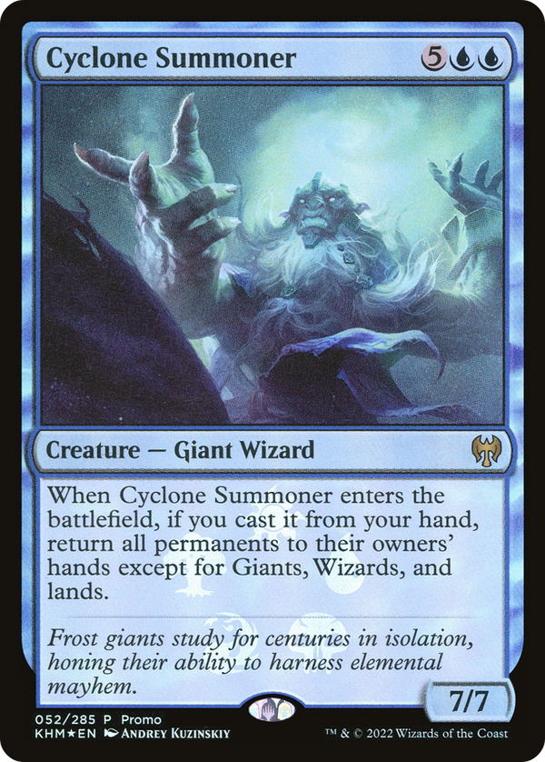 Cyclone Summoner (MEDIA-052) - Kaldheim Promos Foil
