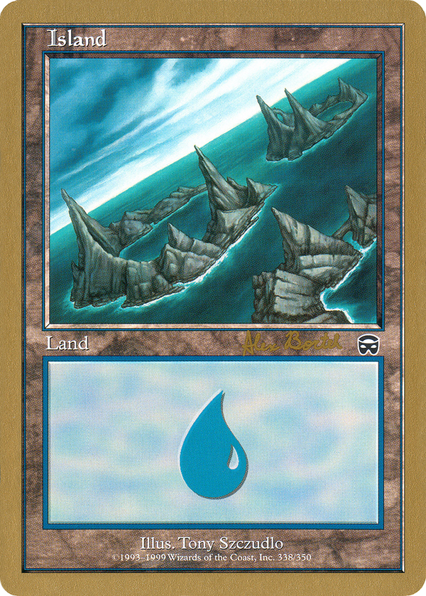 Island (338) - 2001 Alex Borteh (MMQ) (WCD-) - World Championship Decks 2001