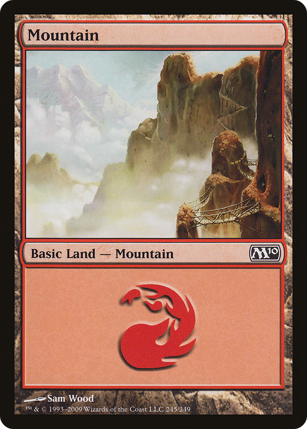 Mountain (245) (M10-245) - Magic 2010 Foil