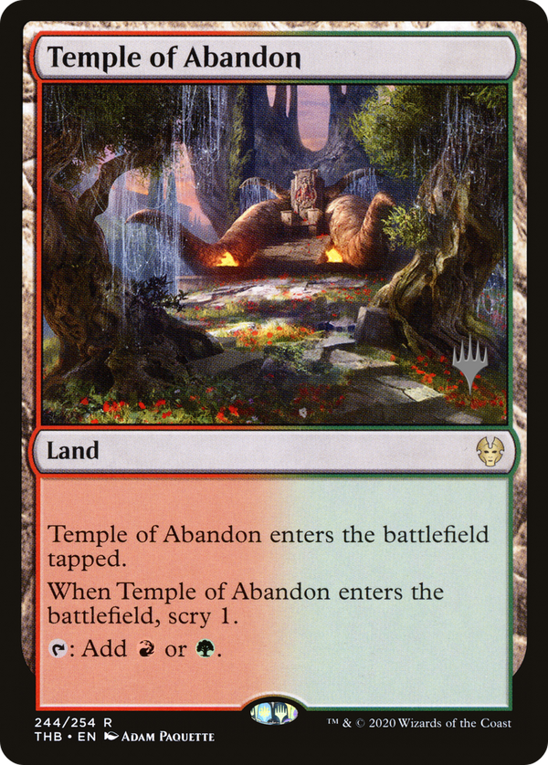 Temple of Abandon (PPTHB-244) - Theros Beyond Death Promos Foil
