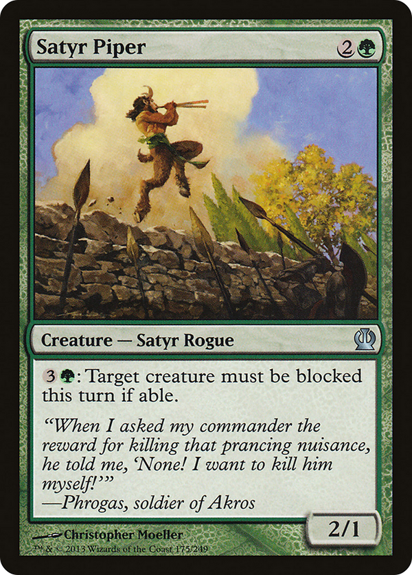 Satyr Piper (THS-175) - Theros Foil