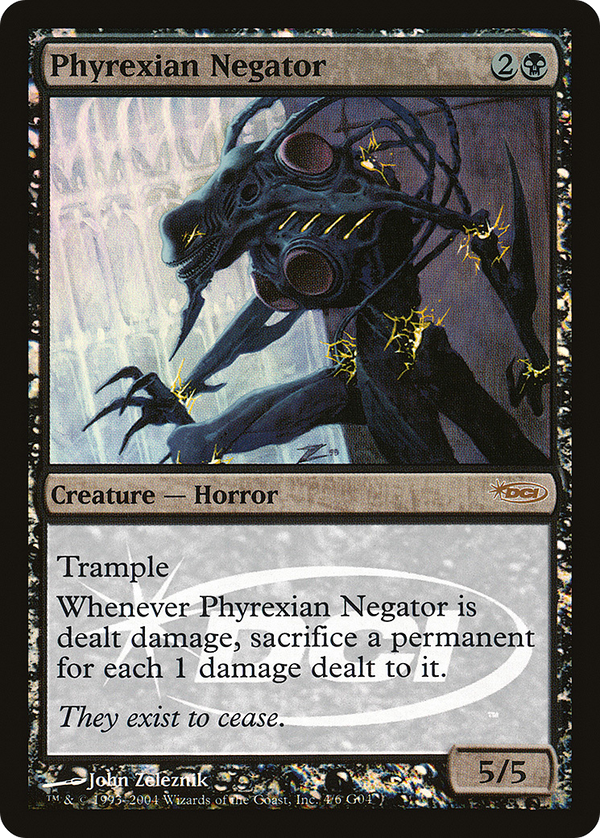 Phyrexian Negator (JDG-004) - Judge Gift Cards 2004 Foil