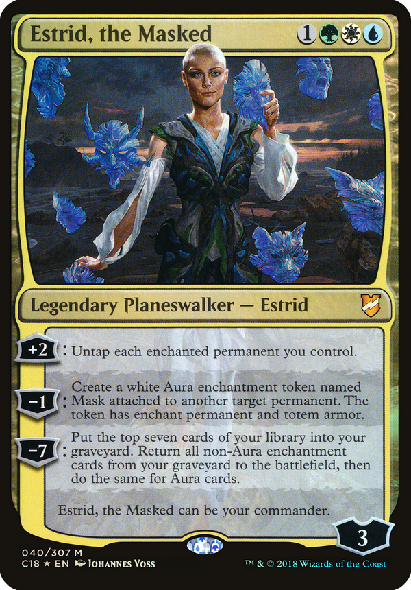 Estrid, the Masked (Commander 2018) (OVER-040) - Commander 2018 Oversized Foil