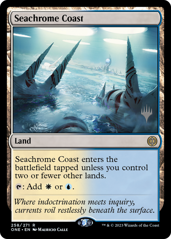 Seachrome Coast (PPONE-258) - Phyrexia: All Will Be One Promos