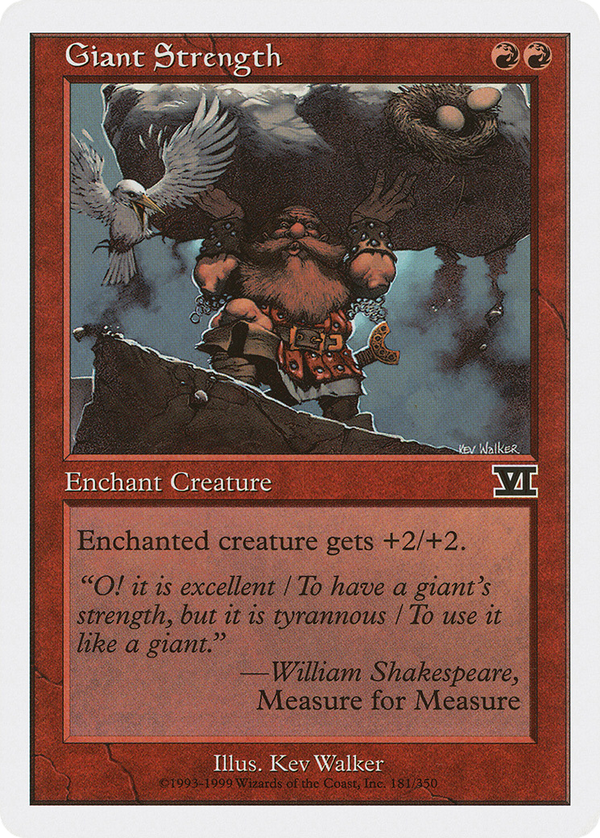 Giant Strength (6ED-181) - Classic Sixth Edition
