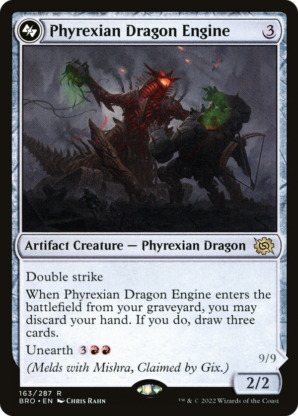 Phyrexian Dragon Engine (BRO-163) - The Brothers' War Foil