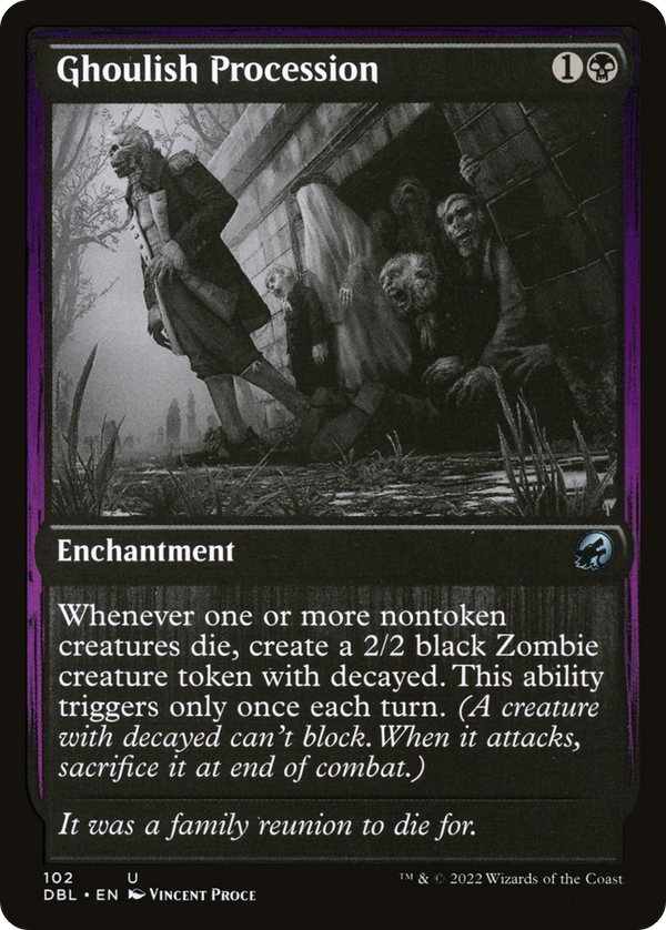 Ghoulish Procession (DBL-102) - Innistrad: Double Feature Foil