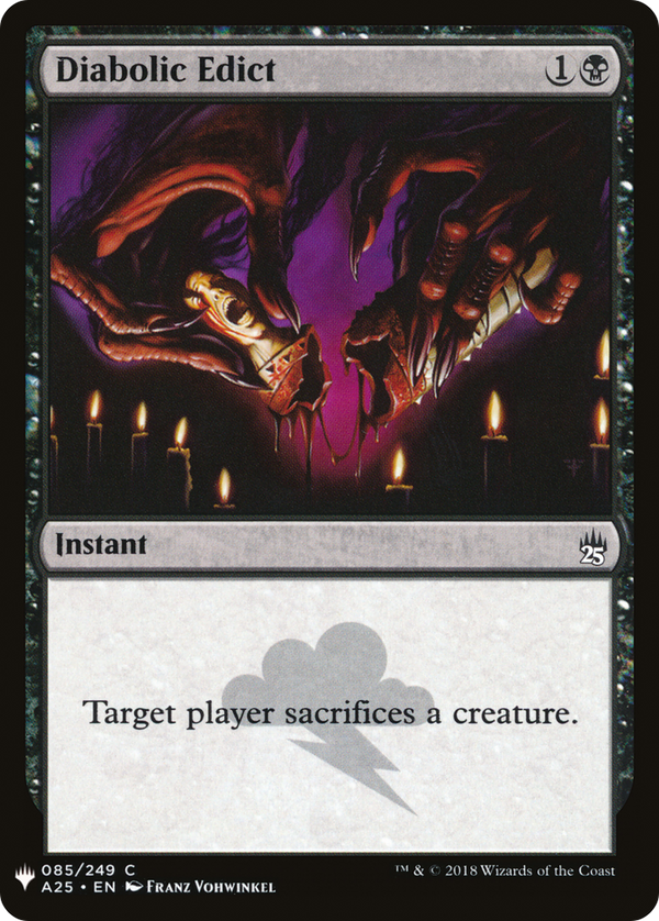 Diabolic Edict (LIST-A25-85) - The List