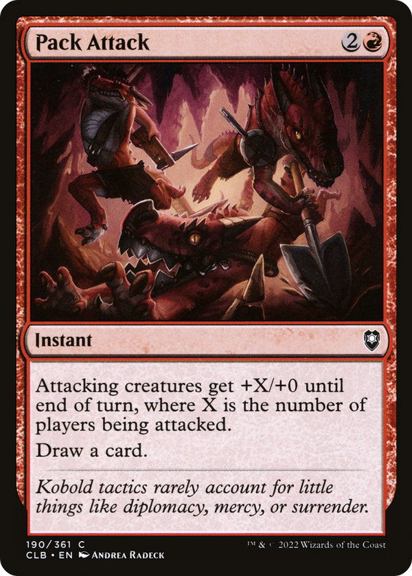 Pack Attack (CLB-190) - Commander Legends: Battle for Baldur's Gate Foil