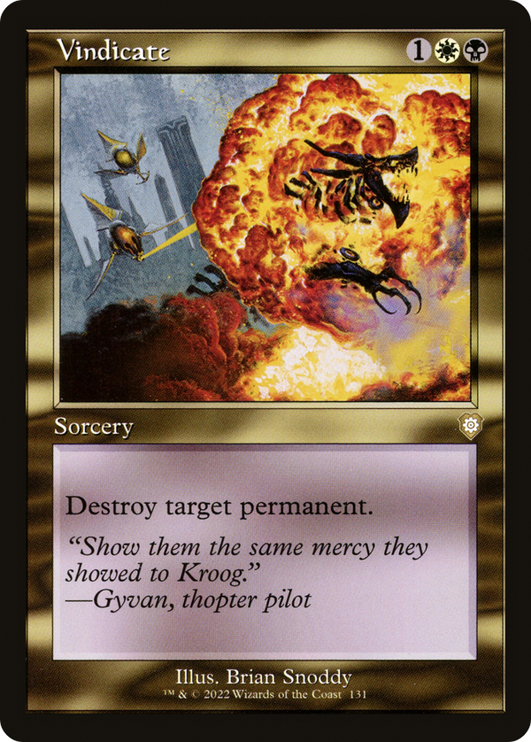 Vindicate (Retro Frame) (BRC-131) - The Brothers' War Commander