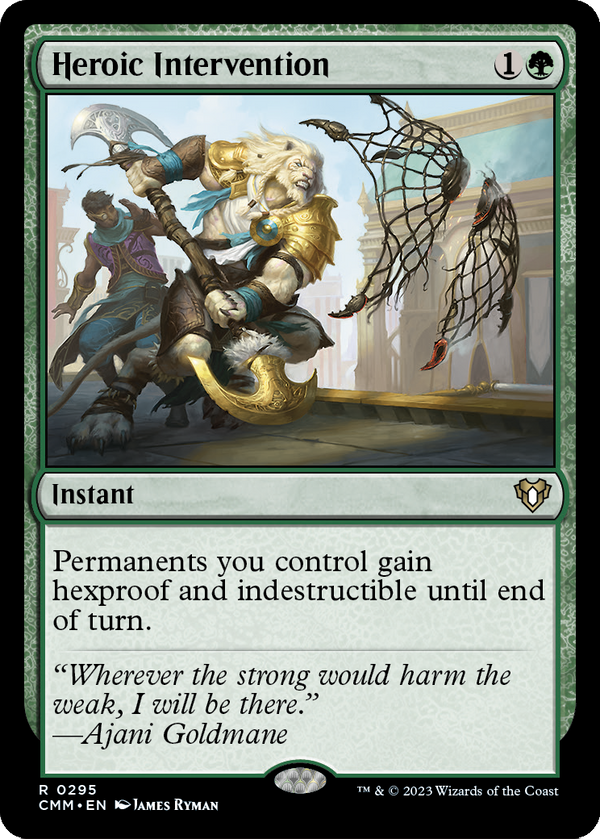 Heroic Intervention (CMM-295) - Commander Masters Foil