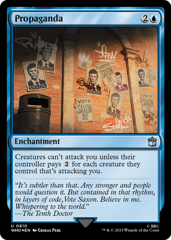 Propaganda (Surge Foil) (WHO-810) - Doctor Who Foil